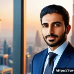선물환 계약 활용법 - **Prompt 1: The Entrepreneur's Peace of Mind**
    A professional, confident Arab man in his late 30...